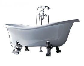 Акриловая ванна Tiffany World  176x80 см (TW176 bi/oro)