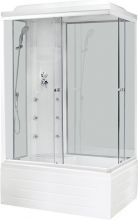 Прямоугольная душевая кабина Royal bath  100x80 см (RB 8100ВР3-WT