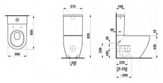 Напольный унитаз Laufen Pro (8.2595.2.000.231.1)