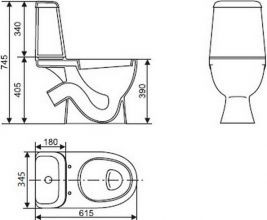 Напольный унитаз Sanita luxe Max (MAXSLCC01040513)