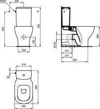 Напольный унитаз Ideal Standard Tesi (T008201)