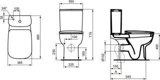 Напольный унитаз Ideal Standard Esedra (T283401)