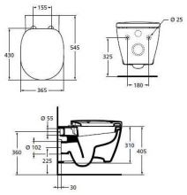 Подвесной унитаз Ideal Standard Connect (E803501)
