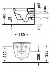 Подвесной унитаз Duravit Darling new (2545090000)