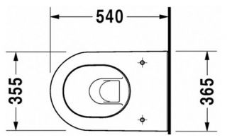 Подвесной унитаз Duravit Darling new (2545090000)