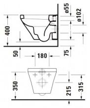 Подвесной унитаз Duravit DuraStyle (2539090000)