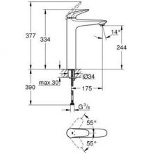 Смеситель для раковины Grohe Eurostyle 2015 Solid хром (23719003)