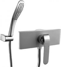 Смеситель для душа Lemark Melange белый, хром (LM4903CW)