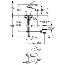 Смеситель для биде Grohe Eurostyle 2015 Solid хром (23720003)