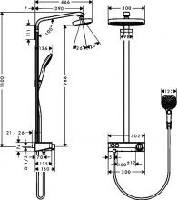 Душевая стойка Hansgrohe Raindance Select E (27126000)