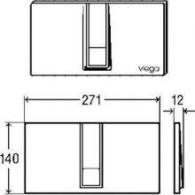 Кнопка смыва Viega Visign for Style хром (654696)