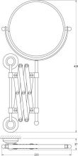 Косметическое зеркало 3SC Stilmar (STI 120)