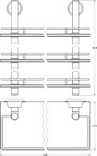 Полка для ванной Fbs Vizovice (VIZ 067)