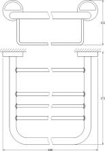 Полка для ванной Fbs Luxia (LUX 042)