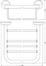 Полка для ванной Fbs Luxia (LUX 041)