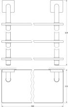 Полка для ванной Ellux Avantgarde (AVA 040)