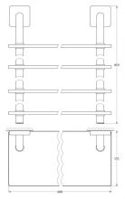 Полка для ванной Ellux Avantgarde (AVA 049)