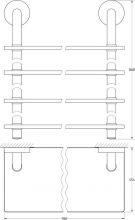 Полка для ванной Ellux Elegance (ELE 050)