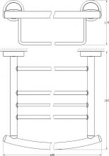 Полка для ванной Fbs Ellea (ELL 042)