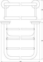 Полка для ванной Ellux Elegance (ELE 029)