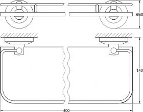 Полка для ванной Fbs Standard (STA 014)