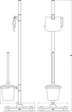 Стойка для ванной Fbs Universal (UNI 309)