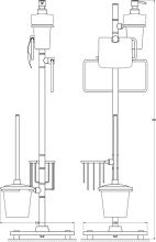 Стойка для ванной Fbs Universal (UNI 311)
