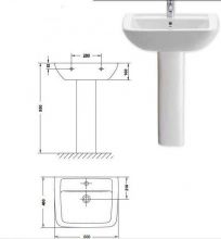 Пьедестал для раковины Gala Smart (25430(72588))