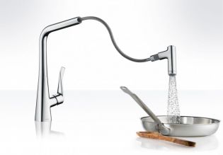 Элитный смеситель Hansgrohe Metris хром (14820800)