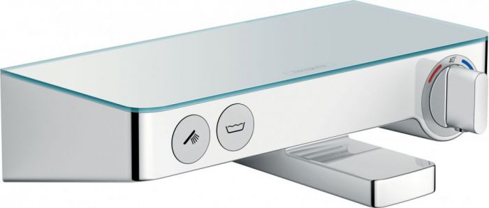 Элитный смеситель Hansgrohe Ecostat Select белый, хром (13151400)