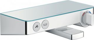 Элитный смеситель Hansgrohe Ecostat Select белый, хром (13151400)