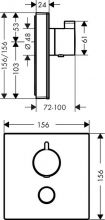 Элитный смеситель Hansgrohe ShowerSelect Highflow хром (15735400)