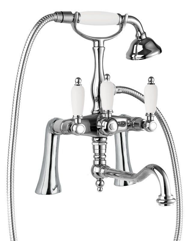 Смеситель золотой на борт ванны Cezares FIRST золото 24 карат (FI ...