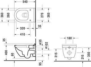 Элитный унитаз Duravit Starck 3 (45270900A1)