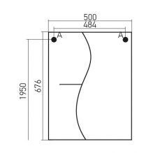 Зеркало-шкаф MIXLINE Классик-50 (525509)