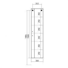 Пенал MIXLINE НИЦЦА-30 фиолет подвесной ПВХ (526252)