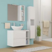 Столешница MIXLINE АВРОРА-80 под умыв Гамма-56 Белая Kirovit 810*32*470 (533841)