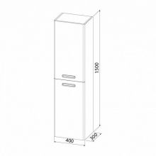 Шкаф-пенал IDDIS Brick 40 подвесной белый (BRI40W0i97)