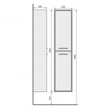 Пенал RAVAL Frame 160 подвесной Белый (Fra.04.160/P/W)