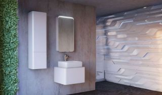 Пенал RAVAL Pure 120 белый подвесной универсальный (Pur.04.120/P/W)