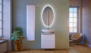 Пенал RAVAL Moon 110 подвесной белый Moo.04.110/P/W (Moo.04.110/P/W)