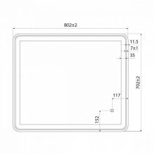 Зеркало IDDIS Cloud 80 см (CLO8000i98)