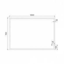 Зеркало IDDIS Brick 100 см (BRI1000i98)