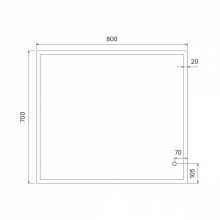 Зеркало IDDIS Brick 80 см (BRI8000i98)