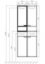 Шкаф - колонна Aquaton Флай 1-створчатый белый, дуб крафт L (1A237903FAX1L)