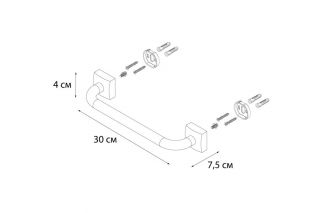 Поручень для ванны FIXSEN Kvadro (FX-61317)