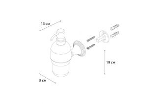 Дозатор жидкого мыла FIXSEN Luksor (FX-71612B)