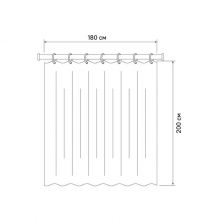 Штора для ванной комнаты 200*180 IDDIS Decor (D02P218i11)