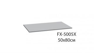 Коврик для ванной Fixsen Visa 1-ый серо-голубой, 50х80см (FX-5005X) 