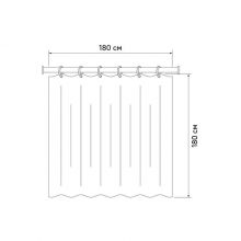 Штора для ванной комнаты IDDIS Promo PEVA 180*180см (P21PV11i11)